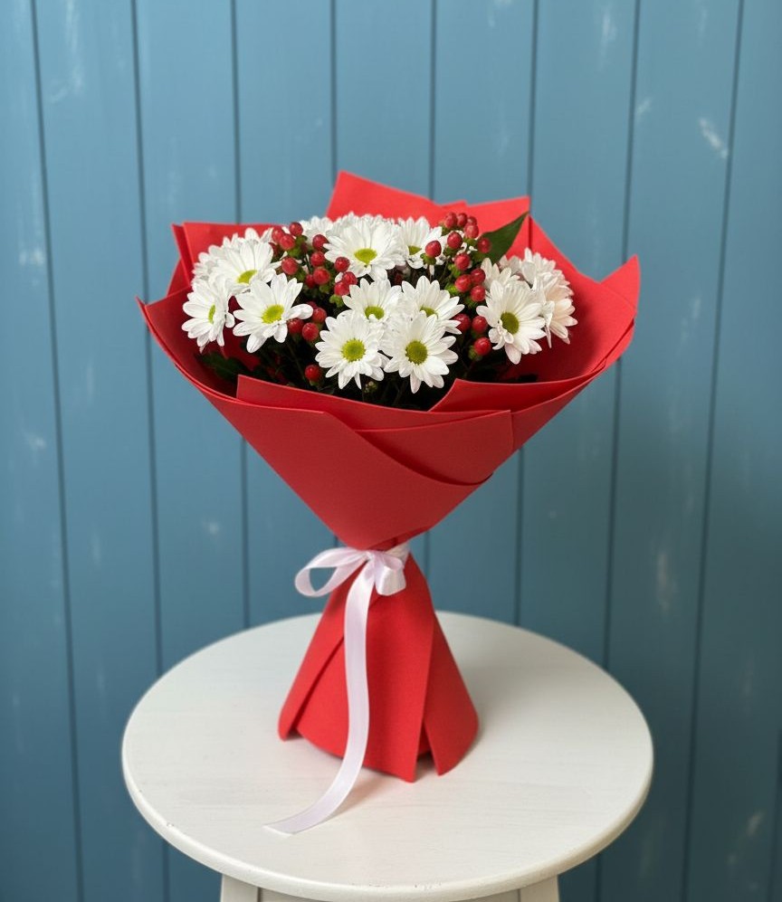 Букет цветов из: Хризантемы в Спасске Пензенской области