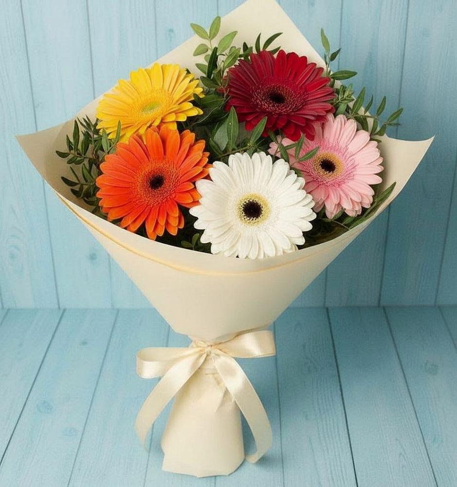 Букет цветов из: Герберы в Спасске Пензенской области