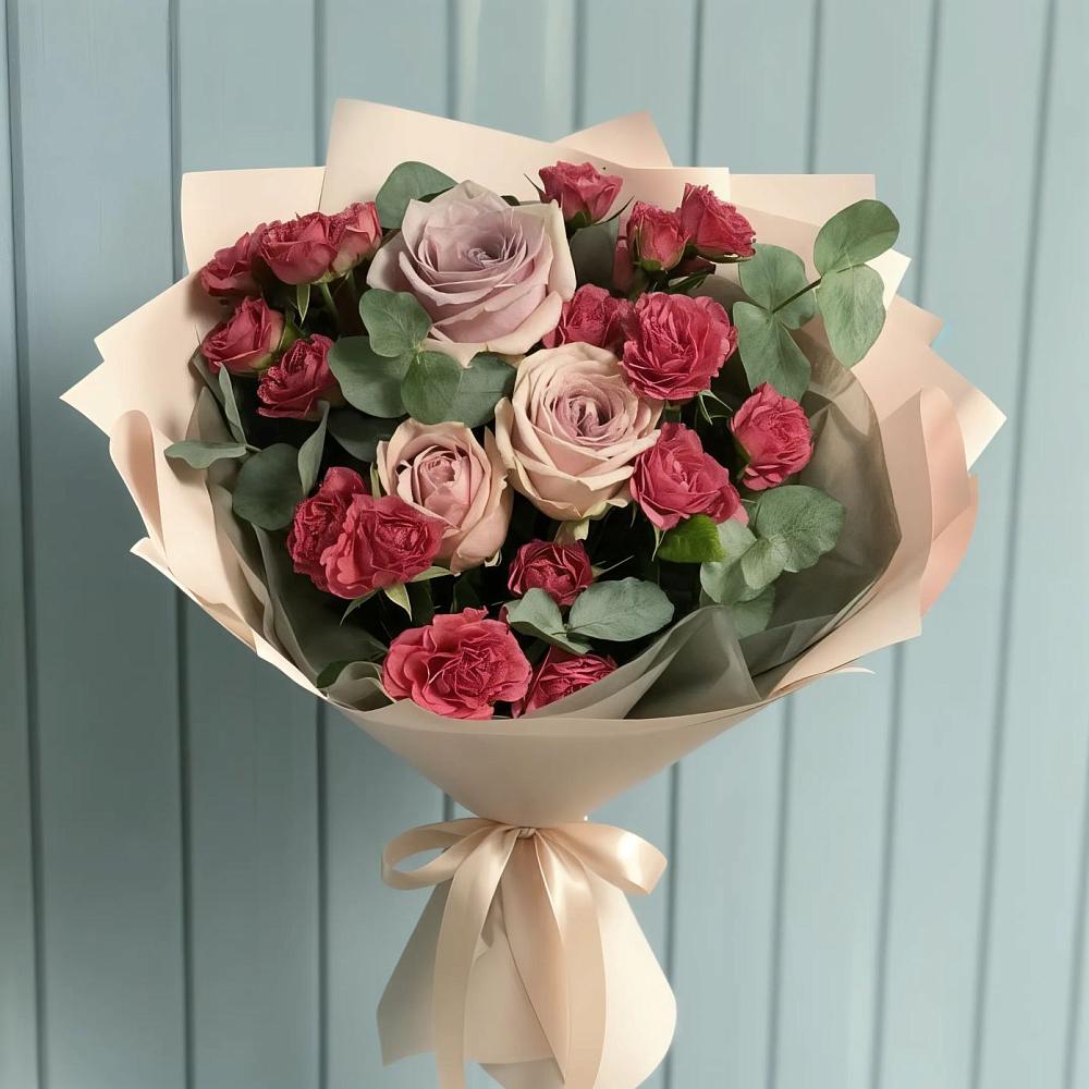 Букет цветов из: Гвоздики и Розы в Спасске Пензенской области