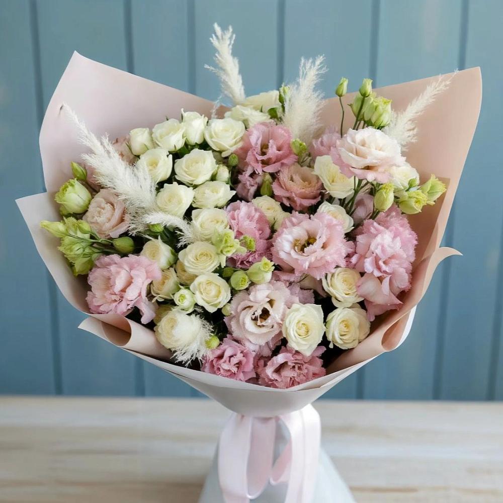 Букет цветов из: Альстромерии и Розы в Спасске Пензенской области