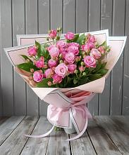 Букет Розовый кустик в Спасске Пензенской области