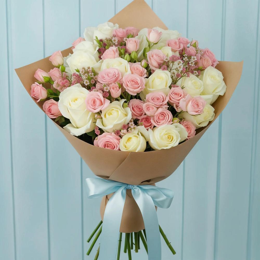 Букет цветов из: Розы в Спасске Пензенской области