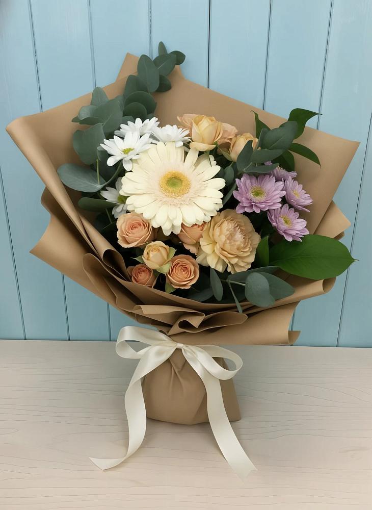 Букет цветов из: Герберы и Хризантемы в Спасске Пензенской области
