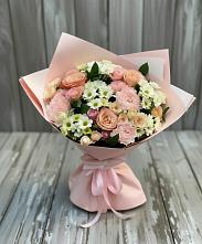 Букет цветов из:  Гвоздики, Розы и Хризантемы в Спасске Пензенской области