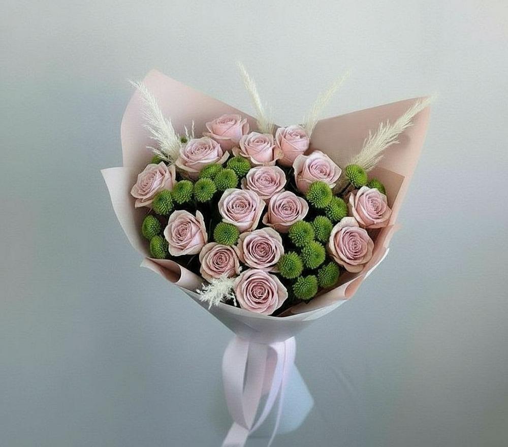 Букет цветов из: Розы и Хризантемы в Спасске Пензенской области