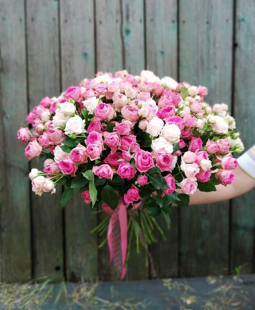 Букет Розовые кустовые розы Натали и Лав Лидия в Спасске Пензенской области