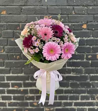 Букет цветов из:  Герберы и Хризантемы в Спасске Пензенской области