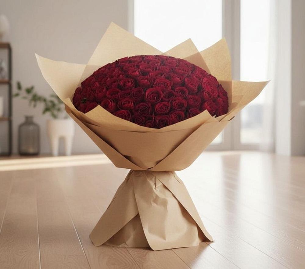 Букет 101 Красная роза в Спасске Пензенской области