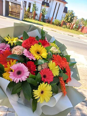 Букет цветов из: Герберы в Спасске Пензенской области