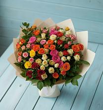 Букет Микс из разноцветных кустовых роз #REPLACE_PRED# Спасске Пензенской области